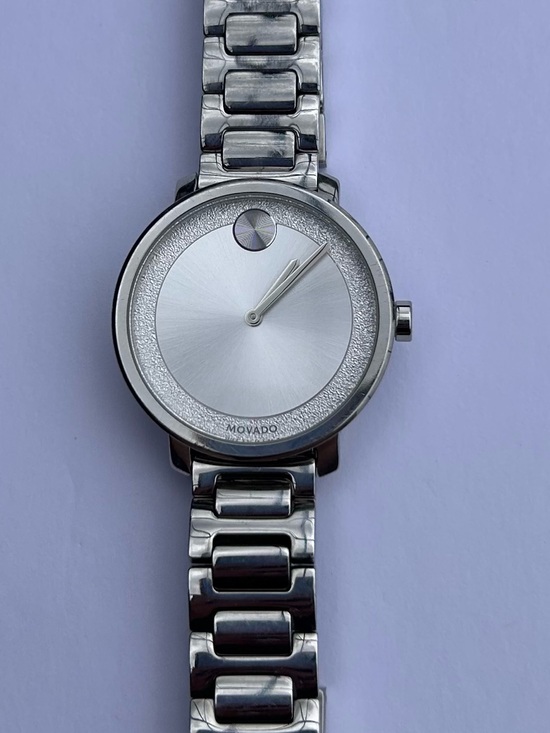 Movado Accessories - Movado Bold Sugar Dial Stainless Steel silver toned Museum Dial Bracelet Watch
